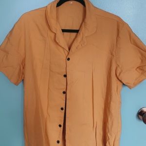 SHEIN ORANGE BUTTON DOWN